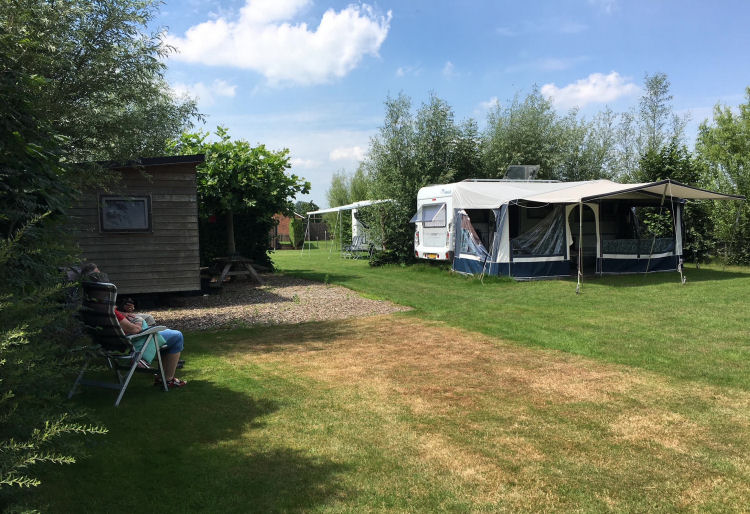 Ruime plekken op de camping